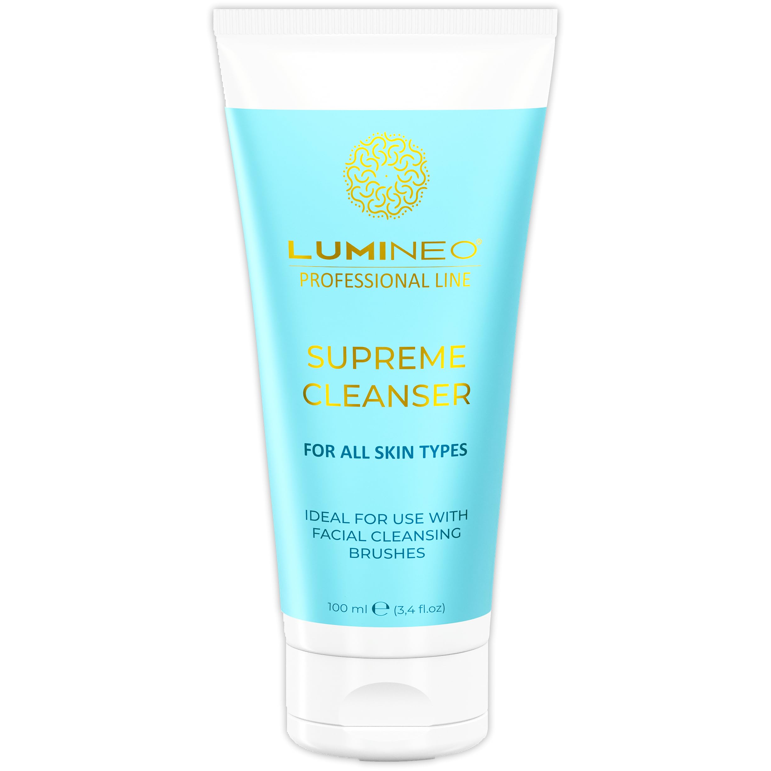Lumineo Gel visage impur, conçu pour les brosses électriques pour le visage, particulièrement crémeux, anti-imperfections, anti-boutons anti-acné, nettoyant