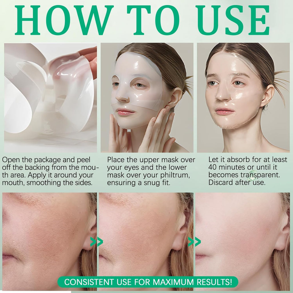 Bio Collagène Lot De 6 Masques De Nuit Intensifs Au Collagène Avec Booster De Collagène Avancé, Favorise La Vitalité Et L'Élasticité De La Peau