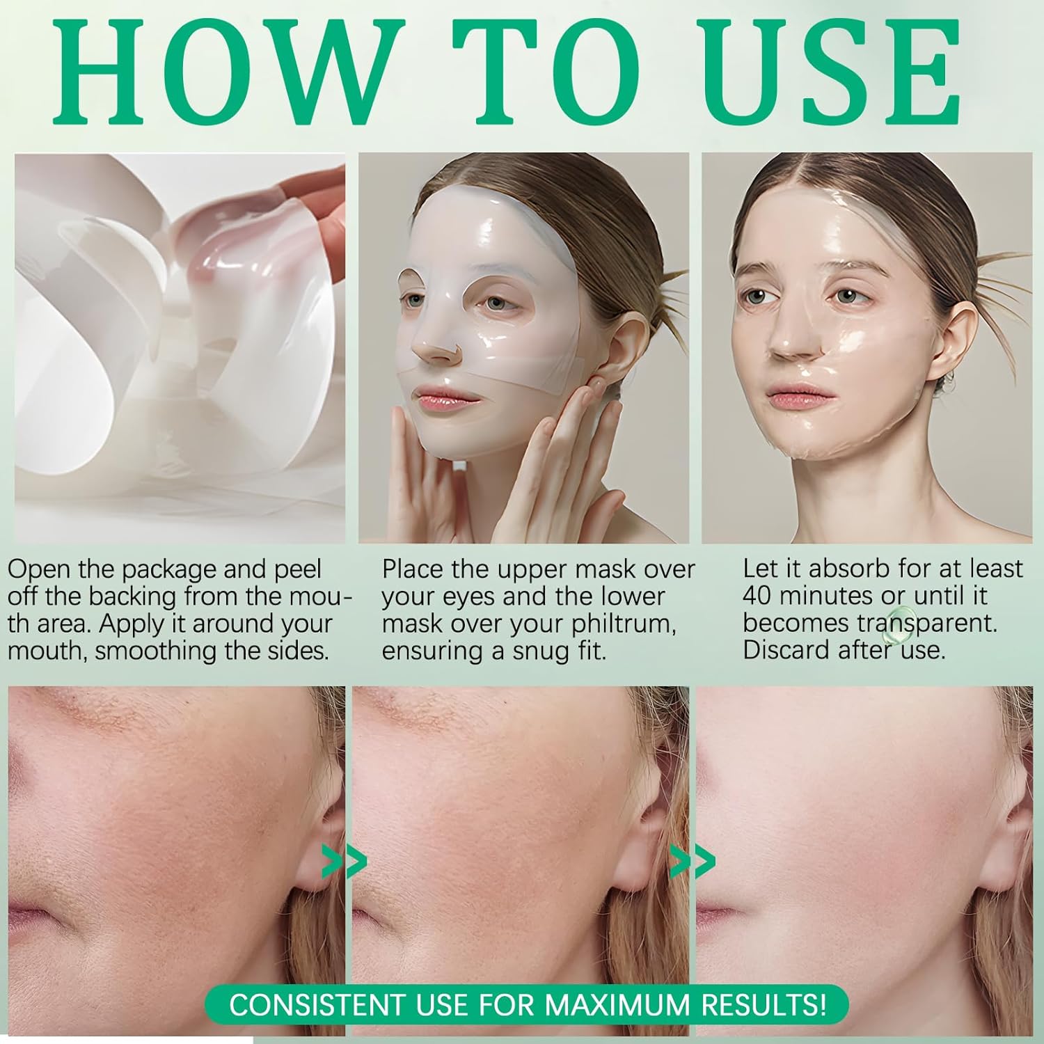 Bio Collagène Lot De 6 Masques De Nuit Intensifs Au Collagène Avec Booster De Collagène Avancé, Favorise La Vitalité Et L'Élasticité De La Peau