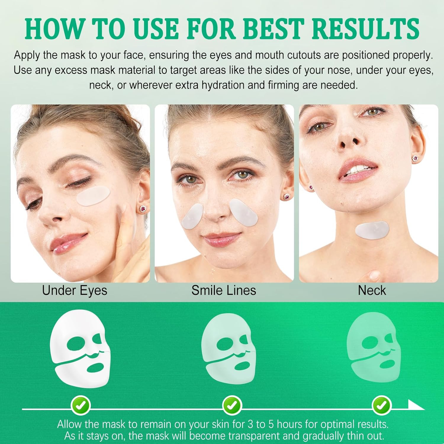 Bio Collagène Lot De 6 Masques De Nuit Intensifs Au Collagène Avec Booster De Collagène Avancé, Favorise La Vitalité Et L'Élasticité De La Peau